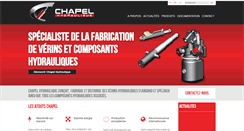 Desktop Screenshot of chapel-hydraulique.com
