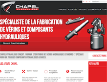 Tablet Screenshot of chapel-hydraulique.com
